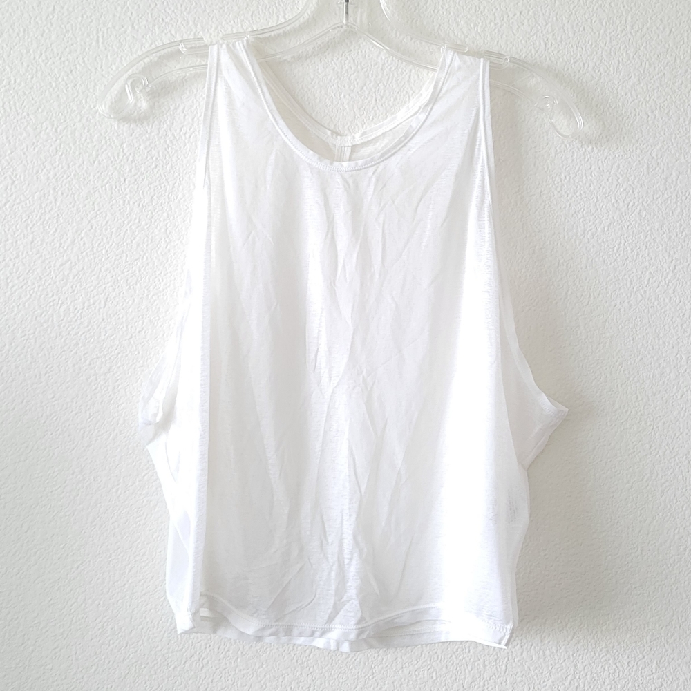 Nike open back sports top